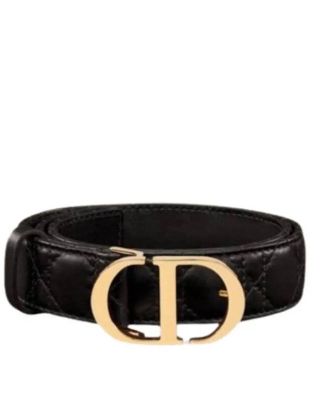 30 Montaigne Leather Belt Black - DIOR - BALAAN 2