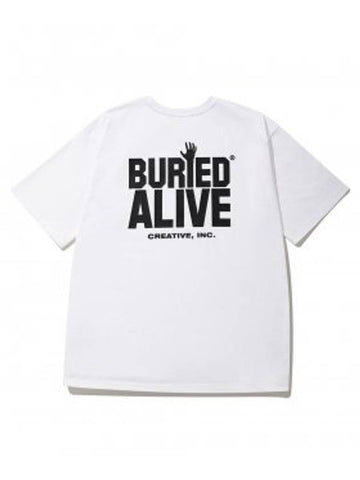 BA OG LOGO TEE WHITE BLACK - BURIED ALIVE - BALAAN 1