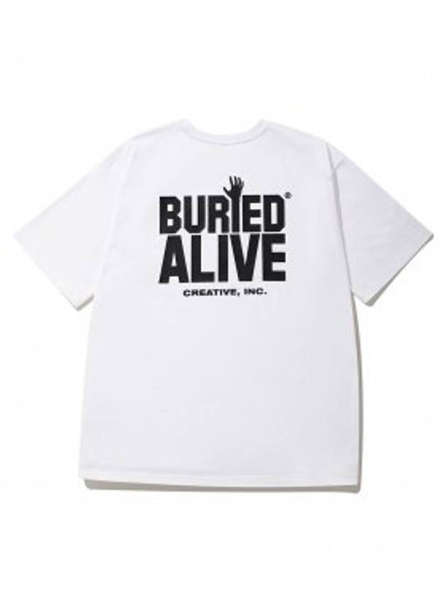 OG Logo Short Sleeve T-Shirt White Black - BURIED ALIVE - BALAAN 1