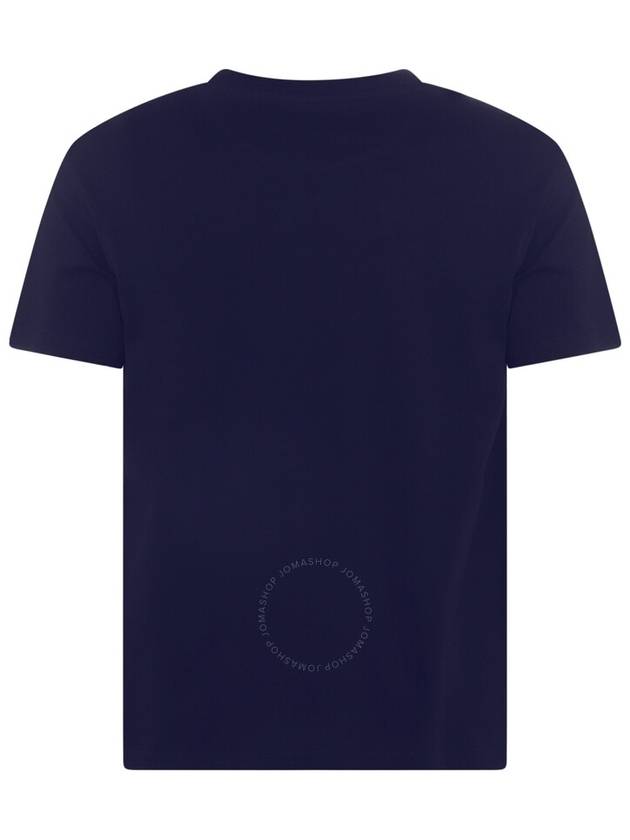 V Logo Short Sleeve T-Shirt  Navy - VALENTINO - BALAAN 3