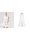 Golf Hooded Sleeveless Dress White - HENRY STUART - BALAAN 3