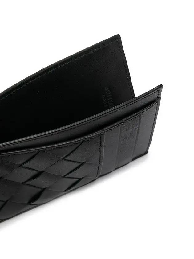 Intrecciato Card Wallet Black - BOTTEGA VENETA - BALAAN 5