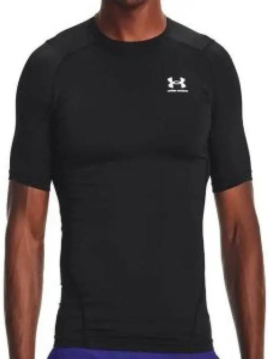 Men's Heart Gear Compression Short Sleeve T-Shirt Black - UNDER ARMOUR - BALAAN 2