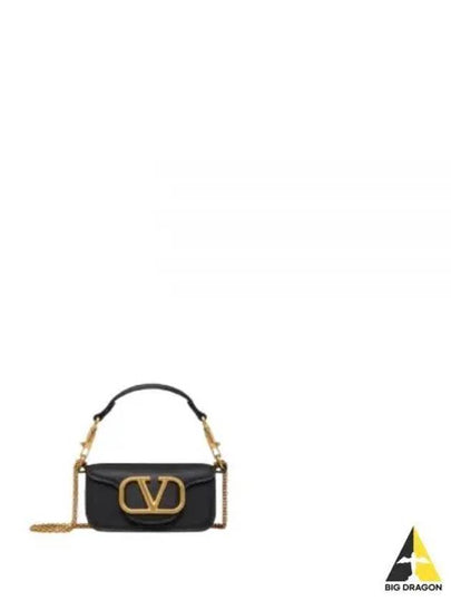 Rocco Micro Chain Shoulder Bag Black - VALENTINO - BALAAN 2