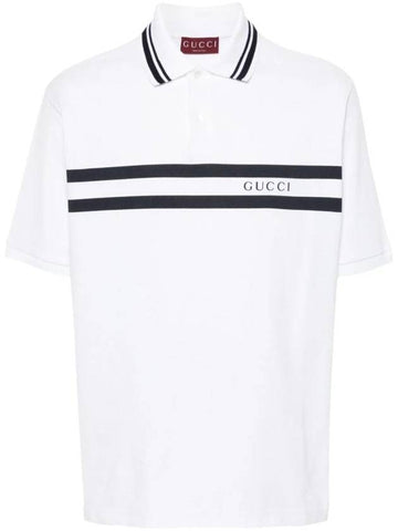 Logo Print Polo Shirt 788016XJGJX - GUCCI - BALAAN 1