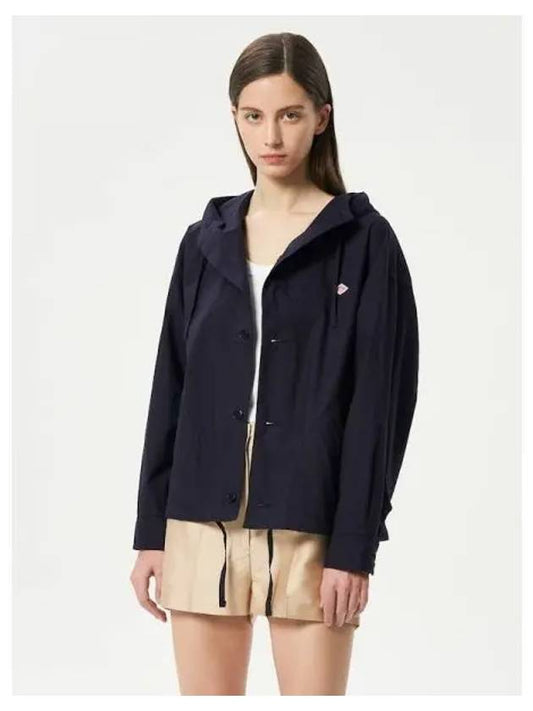 Women s short hooded spring fall jacket navy domestic product - DANTON - BALAAN 1