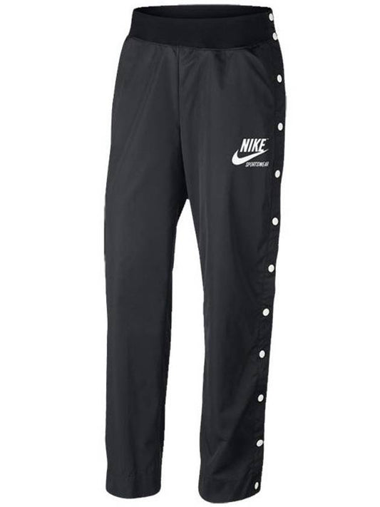 Arcave Snap Track Pants Black - NIKE - BALAAN.