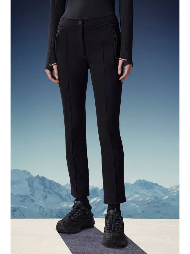 Grenoble Slim Fit Pants Black - MONCLER - BALAAN 3