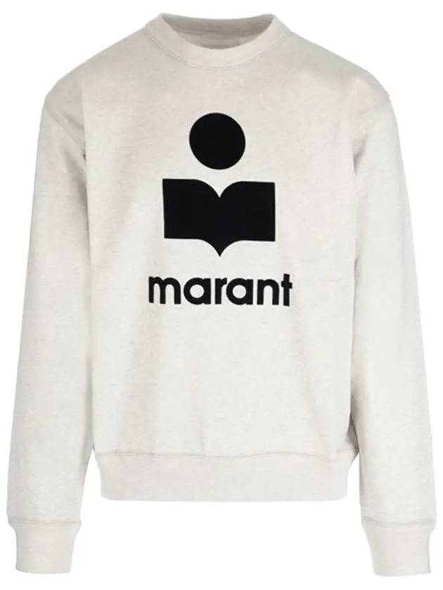 Mikoy Big Logo Cotton Sweatshirt Ecru - ISABEL MARANT - BALAAN 3