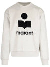 Mikoy Big Logo Cotton Sweatshirt Ecru - ISABEL MARANT - BALAAN 2