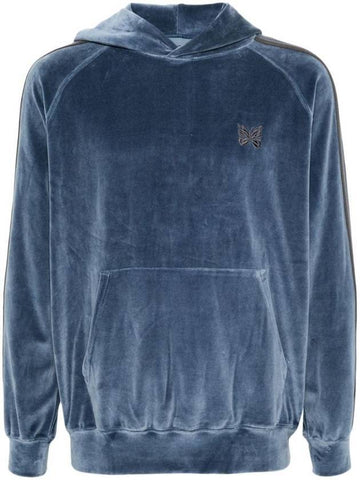 C/PE Velour Track Hood Smoke Blue - NEEDLES - BALAAN 1