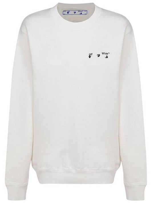 Liquid Melt Arrow Sweatshirt White - OFF WHITE - BALAAN.