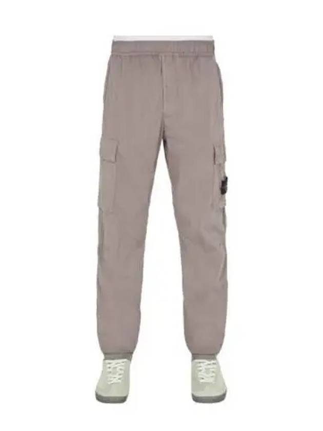 Stretch Cotton Tela Paracadute Cargo Straight Pants Grey - STONE ISLAND - BALAAN 2