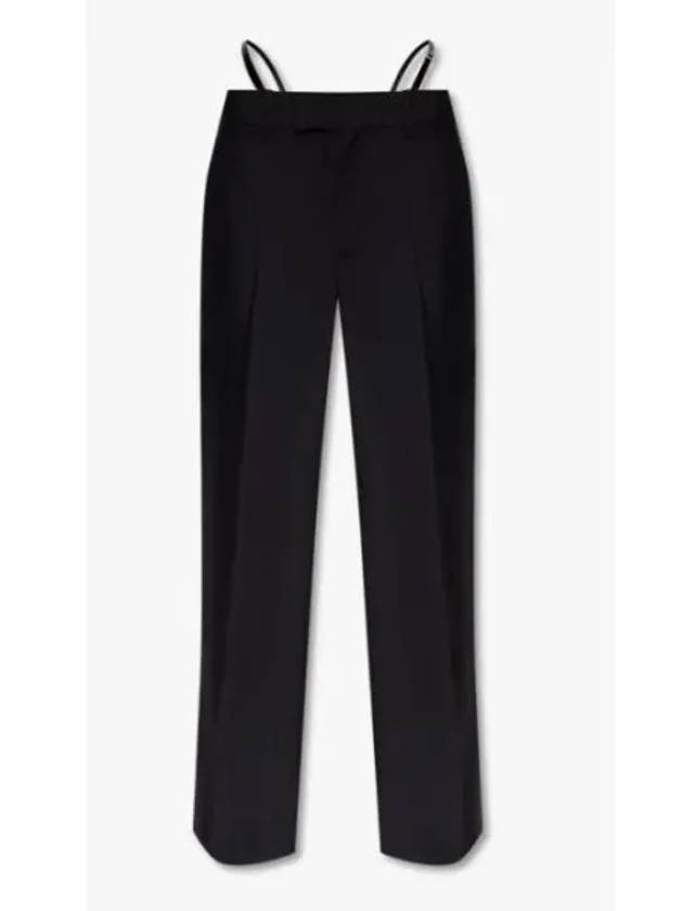 Wool Mohair Straight Pants Black - GUCCI - BALAAN 2