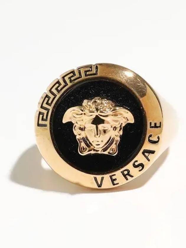 Men's Medusa Logo Ring Gold - VERSACE - BALAAN 2