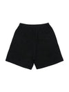 Logo Print Banded Waist Shorts Black - SPORTY & RICH - BALAAN 3