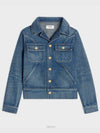 Trucker Denim Jacket Blue - CELINE - BALAAN 2