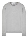 Garment Dyed Cotton Embroidery Logo Sweatshirt Grey - STONE ISLAND - BALAAN 2