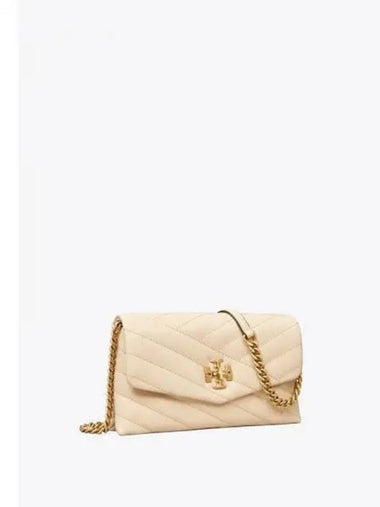 Kira Chevron WOC Chain Wallet Mini Shoulder Bag Cream Domestic Product GM0024022265732 - TORY BURCH - BALAAN 1