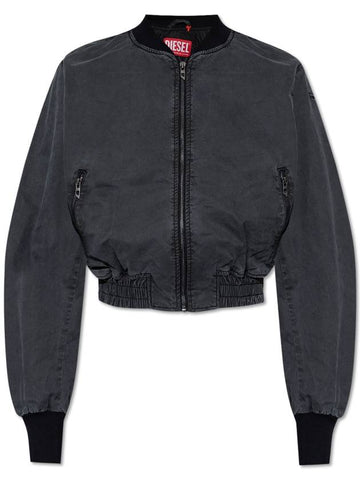 G Rail P1 Bomber Jacket Black - DIESEL - BALAAN 1