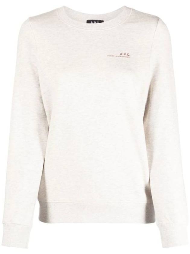 Women's Item Crew Neck Sweatshirt Ecru - A.P.C. - BALAAN 1