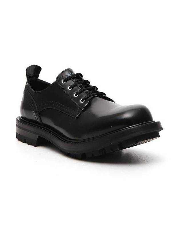 Men's Lace-Up Chunky Sole Derby Black - ALEXANDER MCQUEEN - BALAAN 6