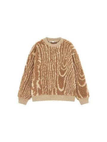 Patterned Easy Teddy Sweatshirt Brown 271041 - STELLA MCCARTNEY - BALAAN 1