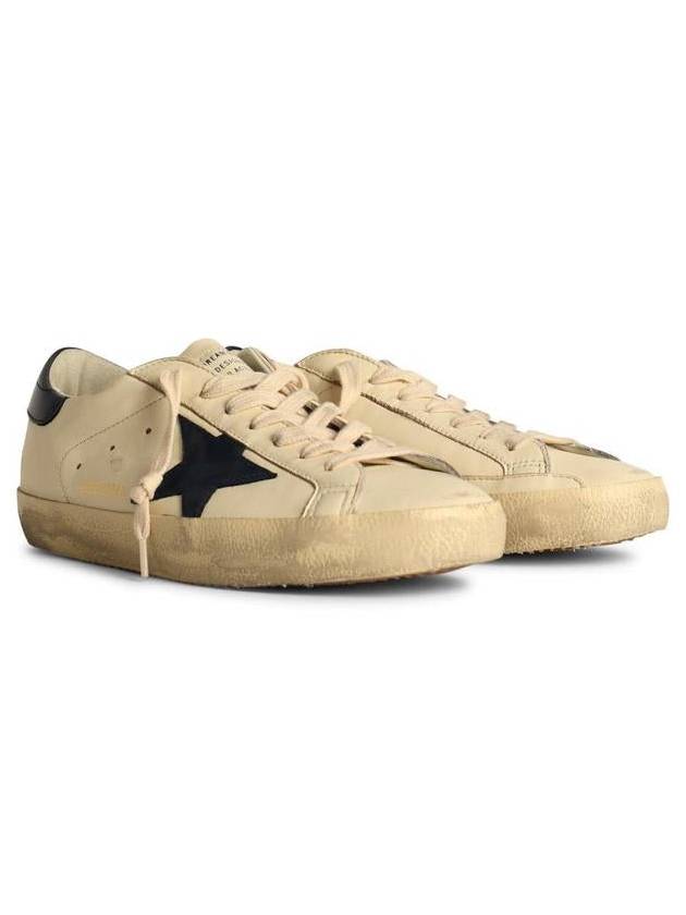 Superstar Beige Night Blue Heel Tab Sneakers - GOLDEN GOOSE - BALAAN 3