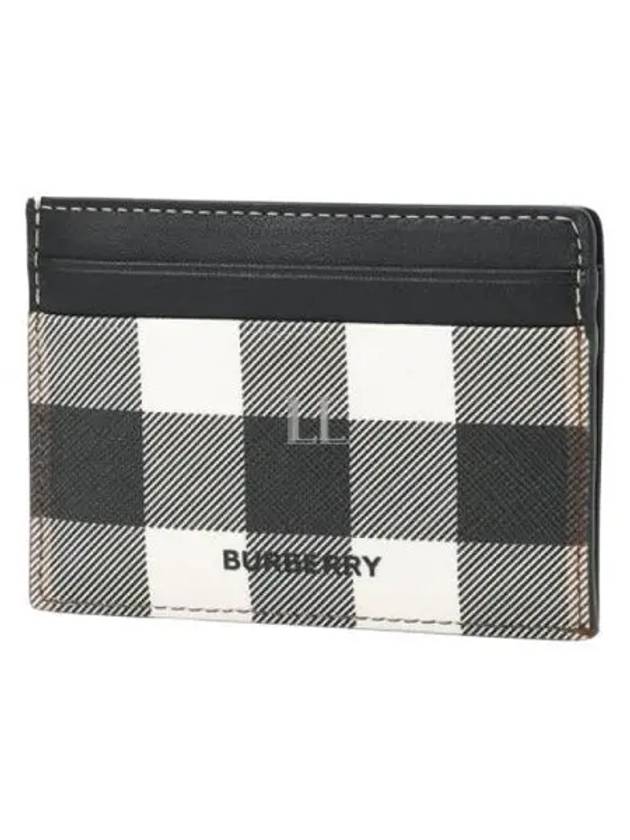 Check Print 2-tier Card Wallet Dark Burch Brown - BURBERRY - BALAAN 2