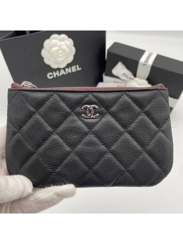 Classic Mini Pouch Caviar Black Silver Plated AP4020 - CHANEL - BALAAN 4