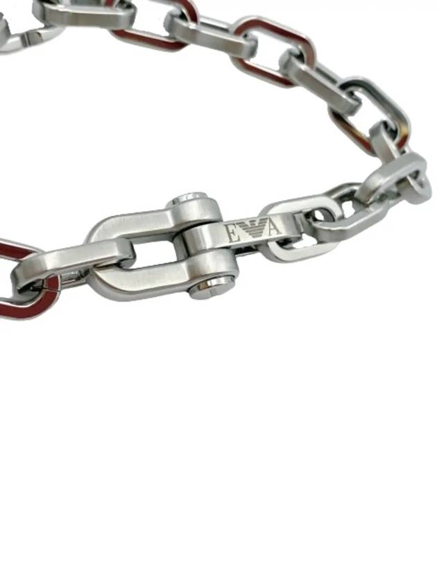 Logo Chain Bracelet Silver - EMPORIO ARMANI - BALAAN 4