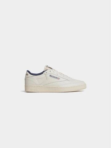 Unisex Club C 85 Vintage Chalk Alabaster Vector Navy GX3683 - REEBOK - BALAAN 1