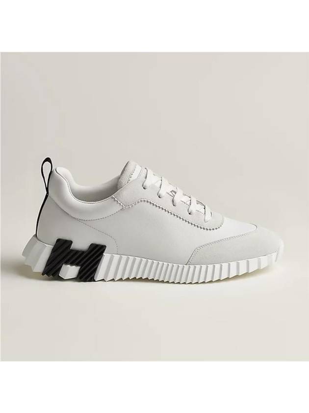 Bouncing Low Top Sneakers White - HERMES - BALAAN 3