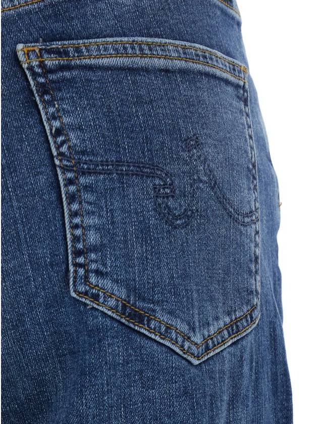 Blue Jeans With Belt Loops And Logo Patch On The Rear In Denim Woman - AG JEANS - BALAAN 3