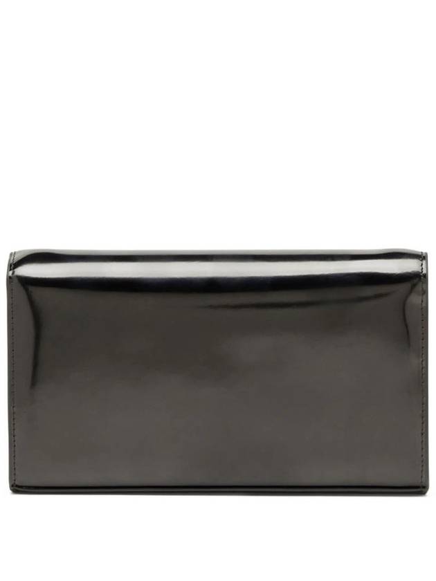 1DR Strap Leather Long Wallet Black - DIESEL - BALAAN 3