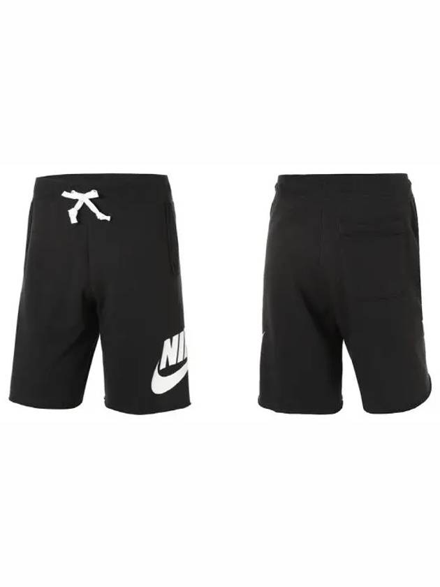 Sportswear Essential French Terry Allumni Shorts Black - NIKE - BALAAN 8