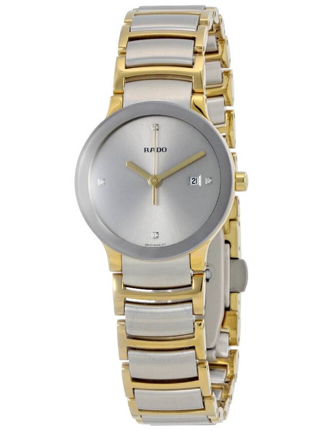 Rado Centrix Silver Dial Two-tone Ladies Watch R30932713 - RADO - BALAAN 1