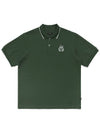 Health Seekers Golfers Cardinal Logo Pique Short Sleeve T Shirt GREEN - MALBON GOLF - BALAAN 1