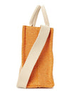 Small Raffia East West Tote Bag Natural - MARNI - BALAAN 3