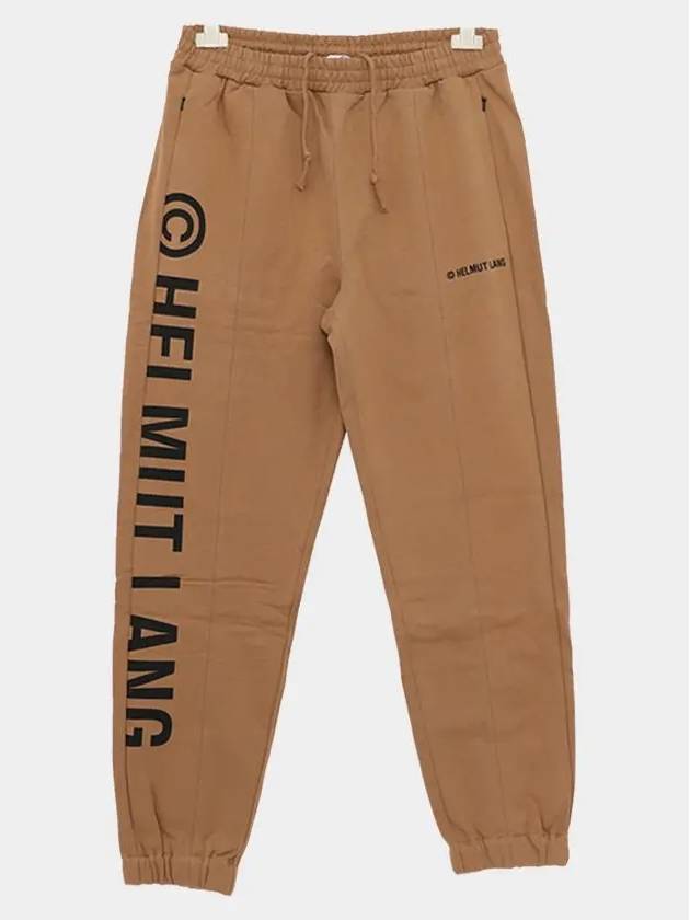 Logo Print Jogger Track Pants Brown - HELMUT LANG - BALAAN 2