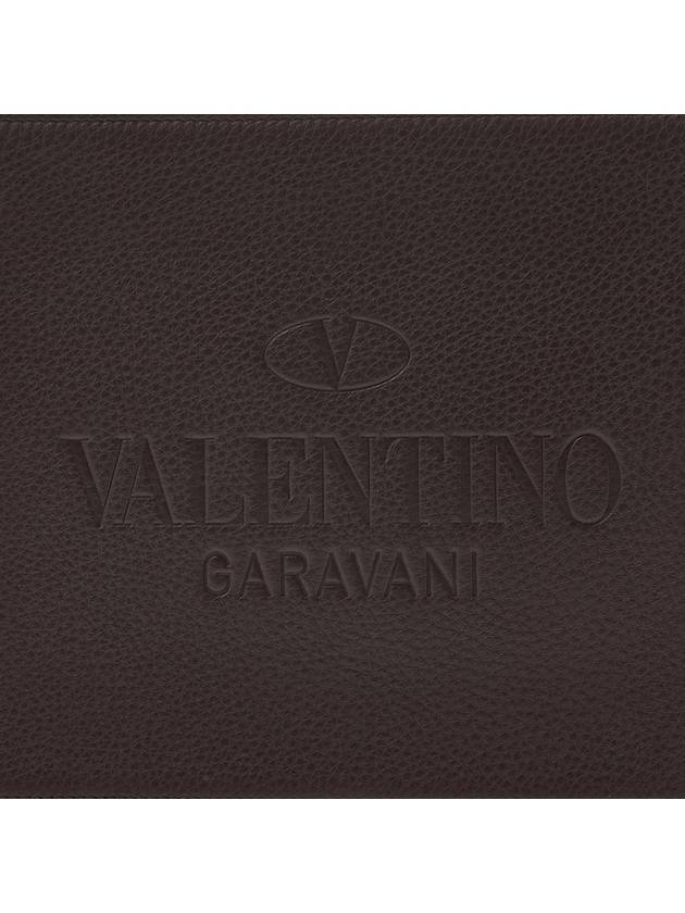 logo identity clutch bag brown - VALENTINO - BALAAN.
