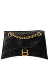 Crush Logo Gold Chain Small Shoulder Bag Black - BALENCIAGA - BALAAN 2