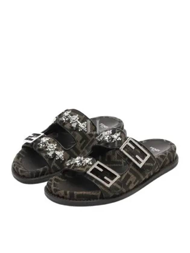 Feel Logo Slippers Black - FENDI - BALAAN 2