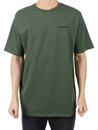 P6 Logo Responsibili Short Sleeve T-Shirt Torrey Pine Green - PATAGONIA - BALAAN 2