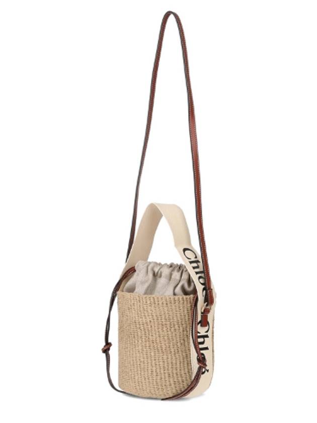 small woody logo bucket bag beige - CHLOE - BALAAN 9