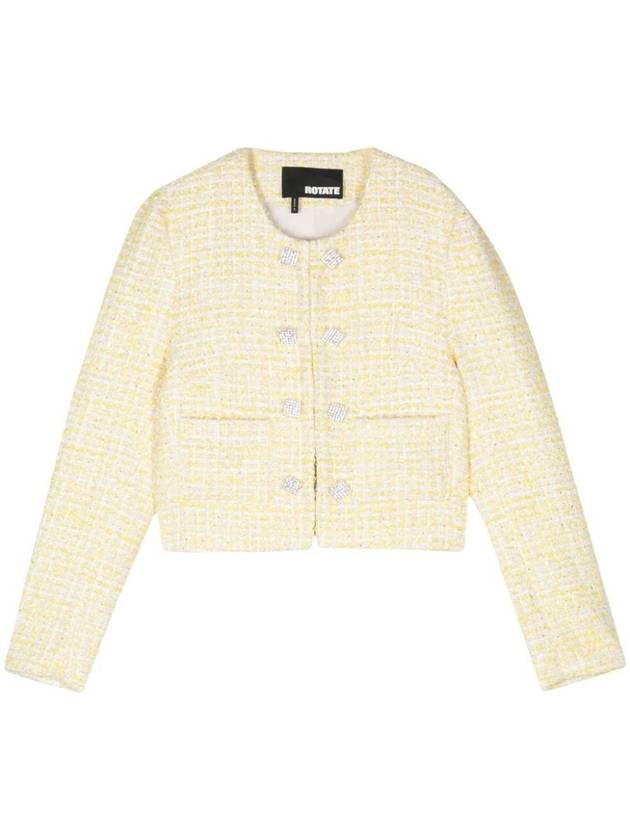 Rotate Birger Christensen Boucle Cropped Jacket - ROTATE - BALAAN 1