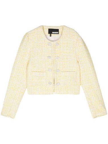 Rotate Birger Christensen Boucle Cropped Jacket - ROTATE - BALAAN 1