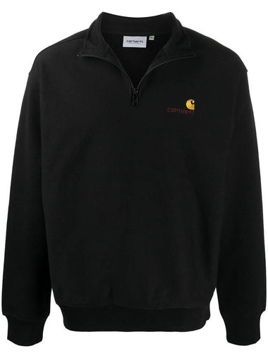 CARHARTT WIP HALF ZIP AMERICAN SCRIPT SWEAT - CARHARTT WIP - BALAAN 1