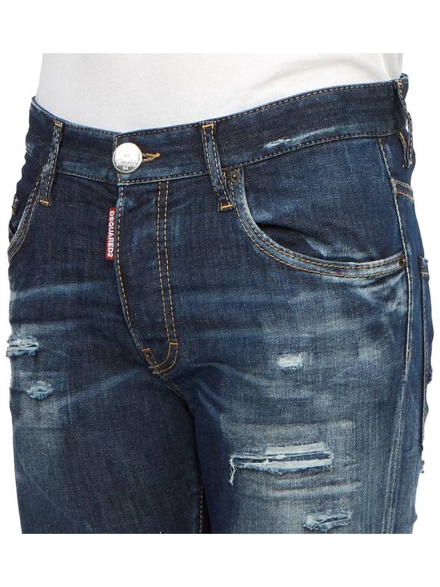 Distressed Tapered Jeans Blue - DSQUARED2 - BALAAN 8