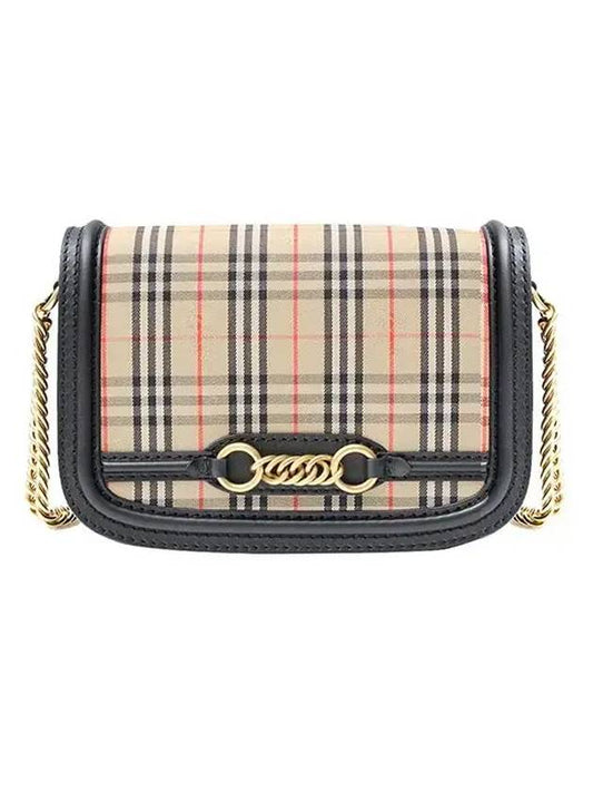 Vintage Check Link Chain Shoulder Bag - BURBERRY - BALAAN.